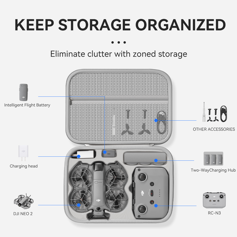 XFJI Borsa organizer da viaggi - Drone Rc Cover recensione e prezzo